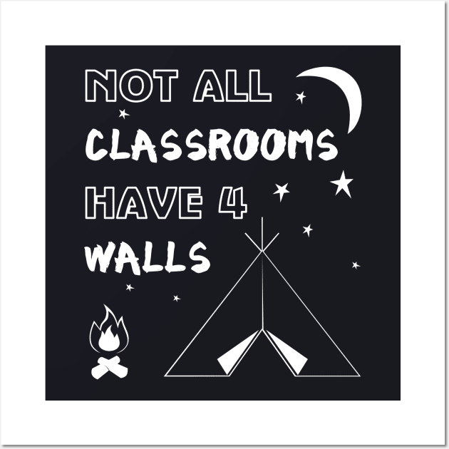 Not All Classrooms Have 4 Walls Wall Art by MasliankaStepan